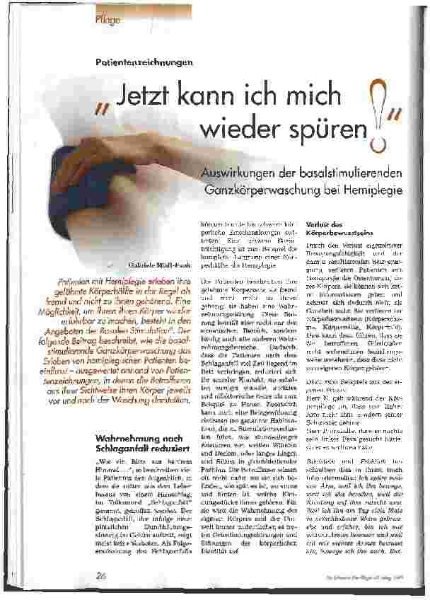 Vorschauseite 1: Jetzt kann ich mich wieder spüren!