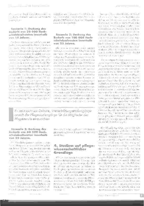 Vorschauseite 4: Pflegestudium an der Fachhochschule