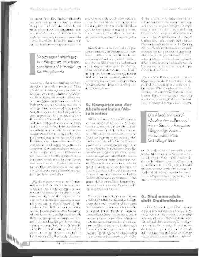 Vorschauseite 5: Pflegestudium an der Fachhochschule
