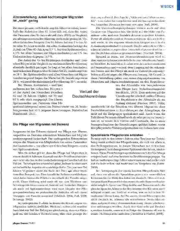 Vorschauseite 4: Migranten mit Demenz