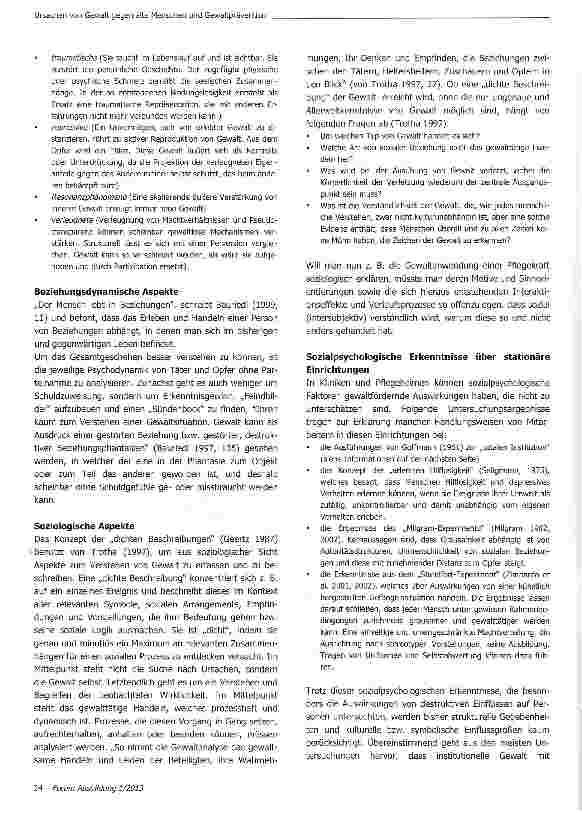 Vorschauseite 3: Ursachen von Gewalt gegen alte Menschen und Gewaltprävention