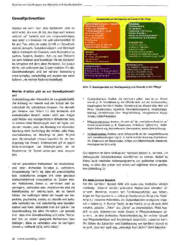 Vorschauseite 5: Ursachen von Gewalt gegen alte Menschen und Gewaltprävention