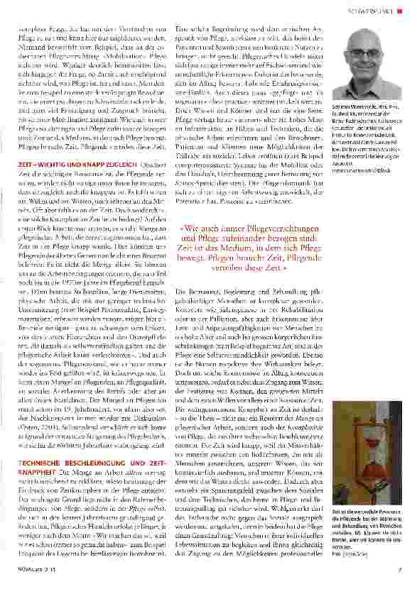 Vorschauseite 2: Ethik und die Entschleunigung von Pflegebeziehungen