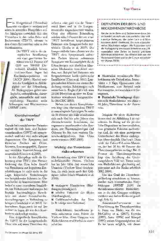 Vorschauseite 2: THROMBOEMBOLIE: SO KÖNNEN SIE VORBEUGEN