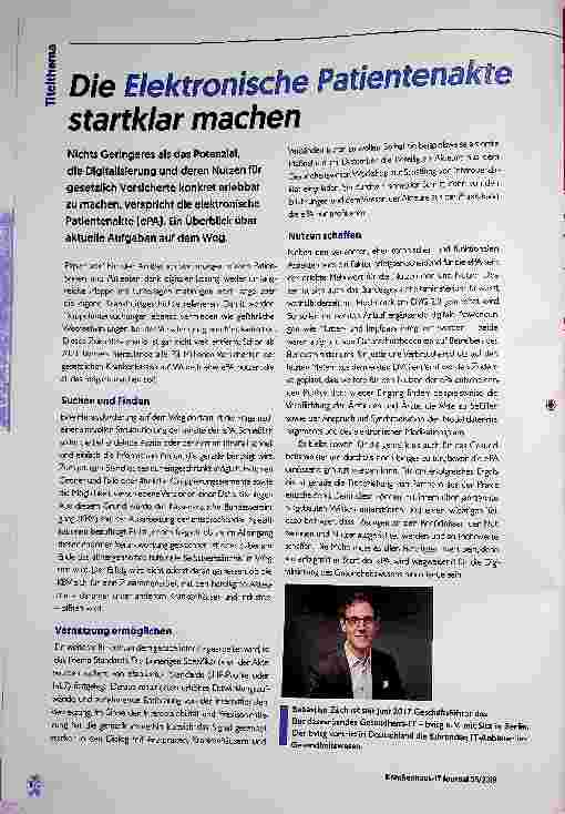 Vorschauseite 1: Die Elektronische Patientenakte startklar machen
