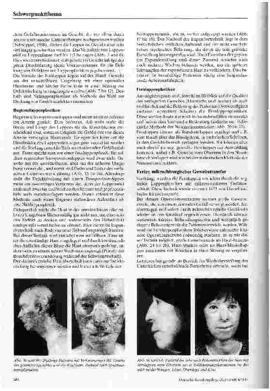 Vorschauseite 5: Möglichkeiten der rekonstruktiven plastischen Chirurgie