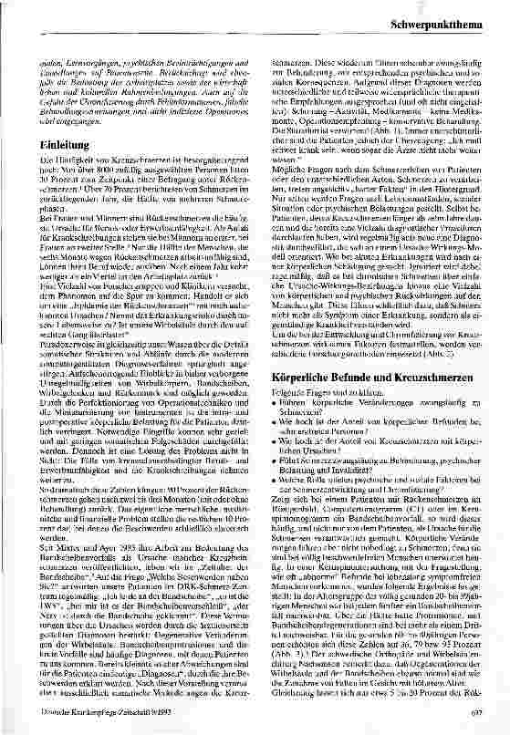Vorschauseite 2: Wenn Rückenschmerzen chronisch werden: Die Bedeutung von Psyche, Arbeit und Behandlung