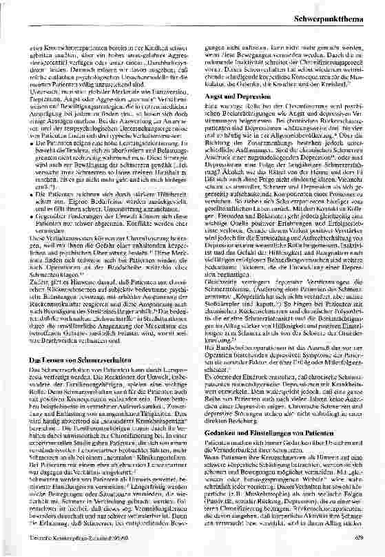 Vorschauseite 4: Wenn Rückenschmerzen chronisch werden: Die Bedeutung von Psyche, Arbeit und Behandlung
