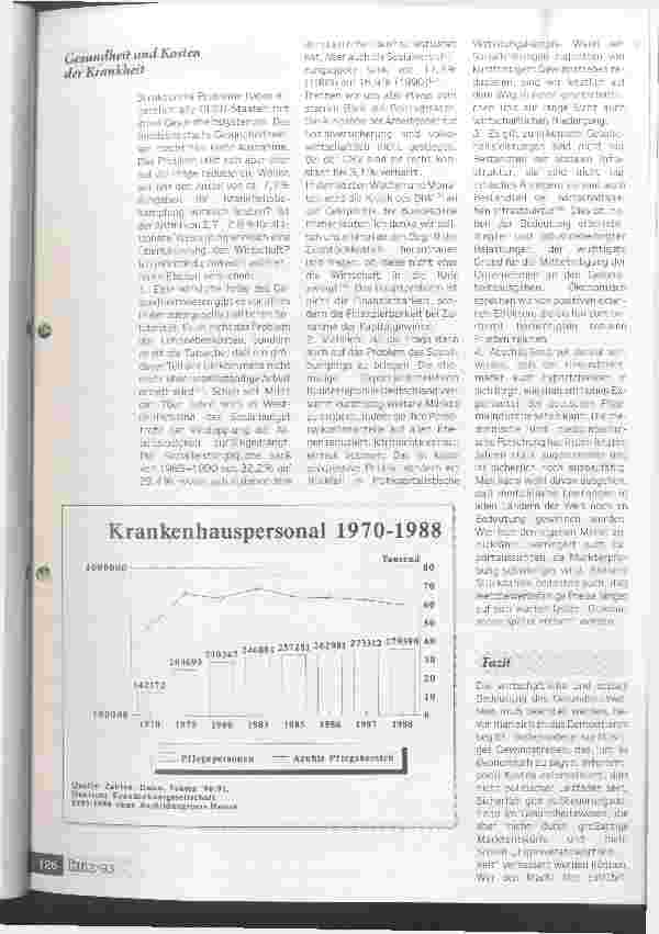 Vorschauseite 4: Der Ruf nach mehr Markt kann teuer werden - Doch sind der Gesellschaft die Kosten für die Gesundheit zumutbar?