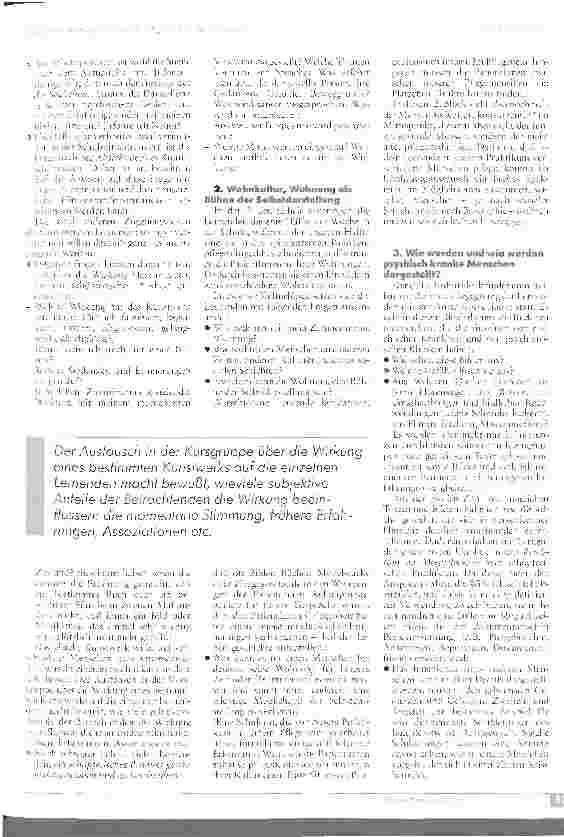 Vorschauseite 3: Kulturelle Bildung als Teil der Psychiatrie-Ausbildung