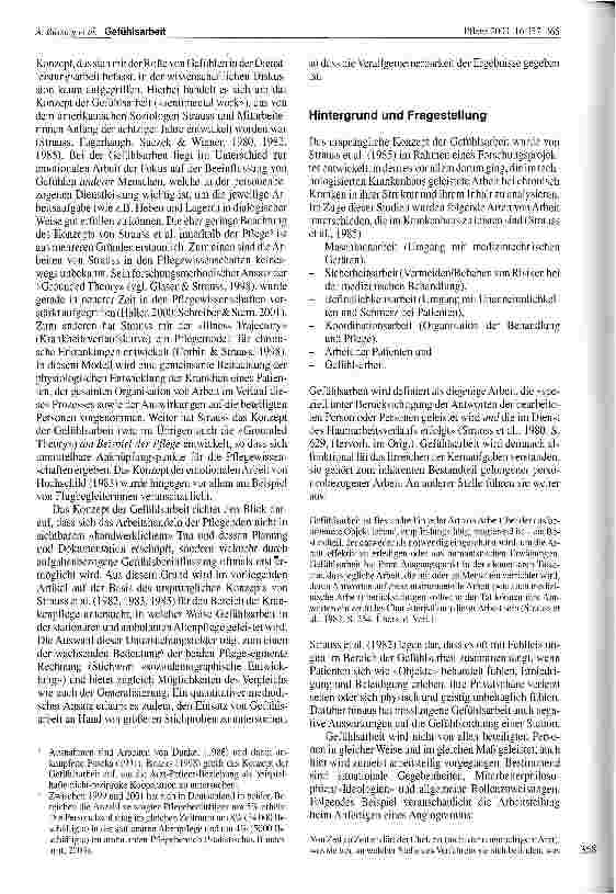 Vorschauseite 2: Gefühlsarbeit. Beeinflussung der Gefühle von Bewohnern und Patienten in der stationären und ambulanten Altenpflege