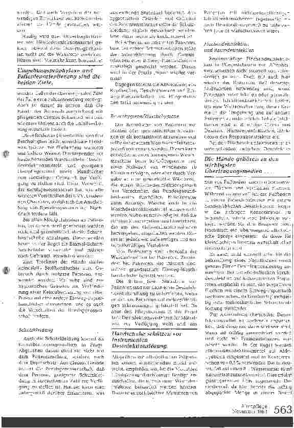 Vorschauseite 4: Hygienemaßnahmen auf Pflegestationen (I)