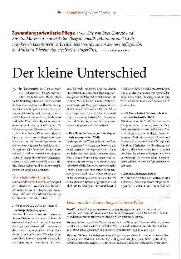 Vorschauseite 1: Der kleine Unterschied
