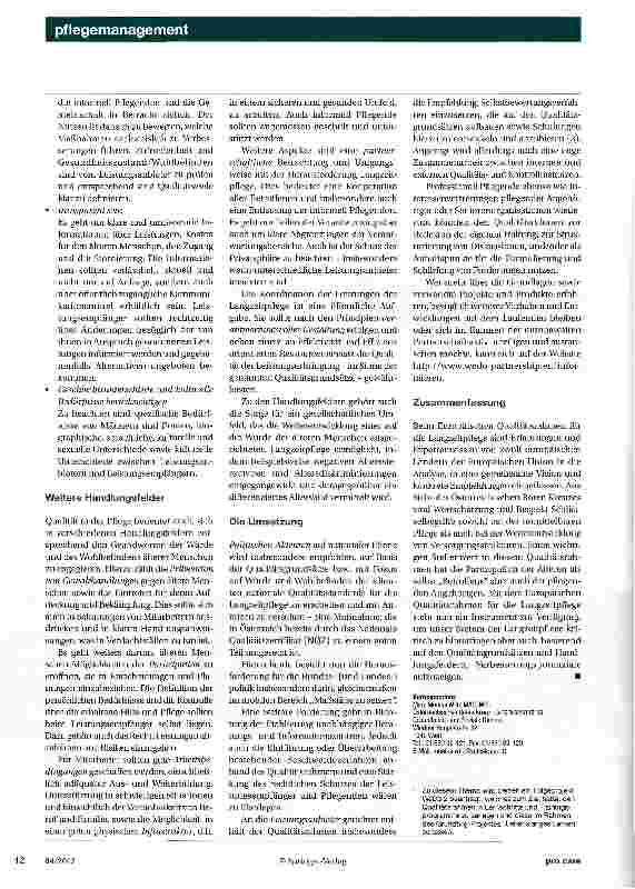 Vorschauseite 3: „Europäischer Qualitätsrahmen für die Langzeitpflege