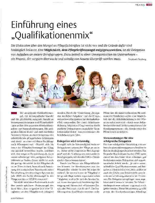 Vorschauseite 1: Einführung eines Qualifikationenmix