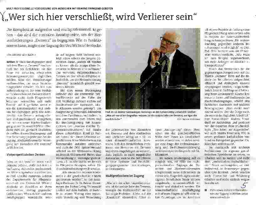 Vorschauseite 1: Wer sich hier verschließt, wird Verlierer sein