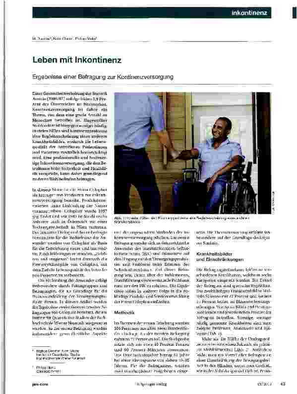 Vorschauseite 1: Leben mit Inkontinenz