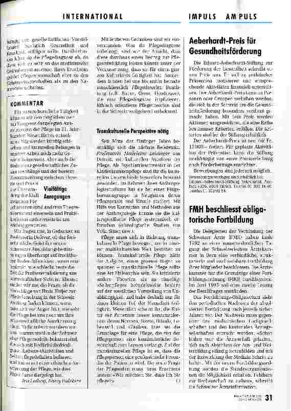 Vorschauseite 3: Impressionen aus der Zukunft Europäischer Pflegekongress in Amsterdam
