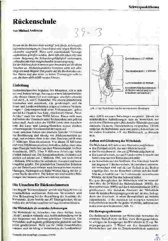 Vorschauseite 1: Rückenschule