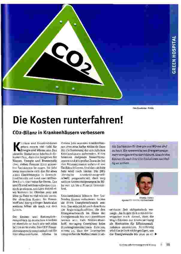 Vorschauseite 1: Die Kosten runterfahren!