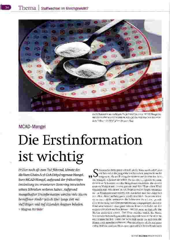 Vorschauseite 1: Die Erstinformation ist wichtig