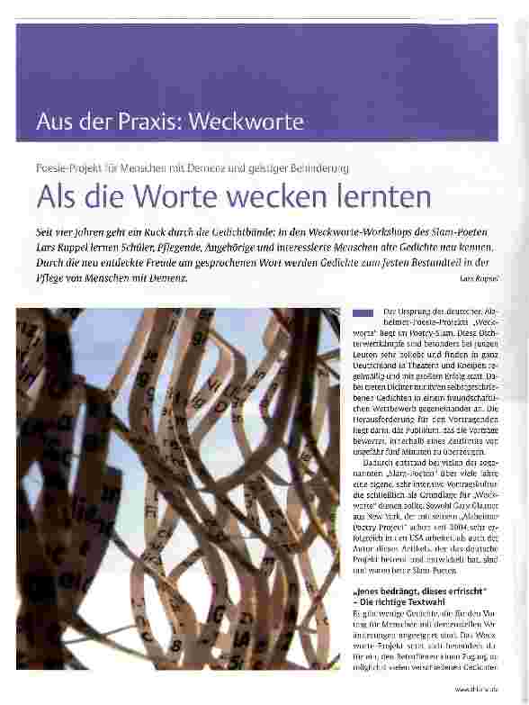 Vorschauseite 1: Als die Worte wecken lernten
