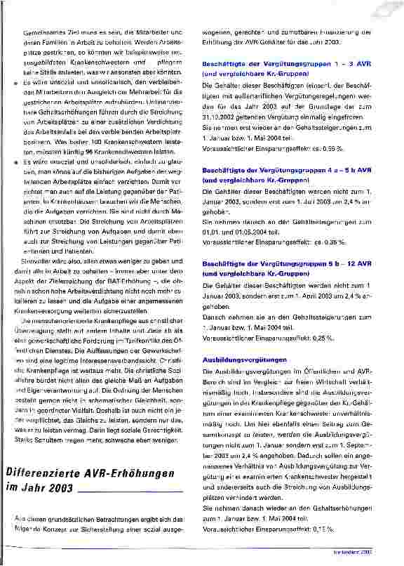 Vorschauseite 3: Arbeitsplatzabbau und Tarifflucht verhindern