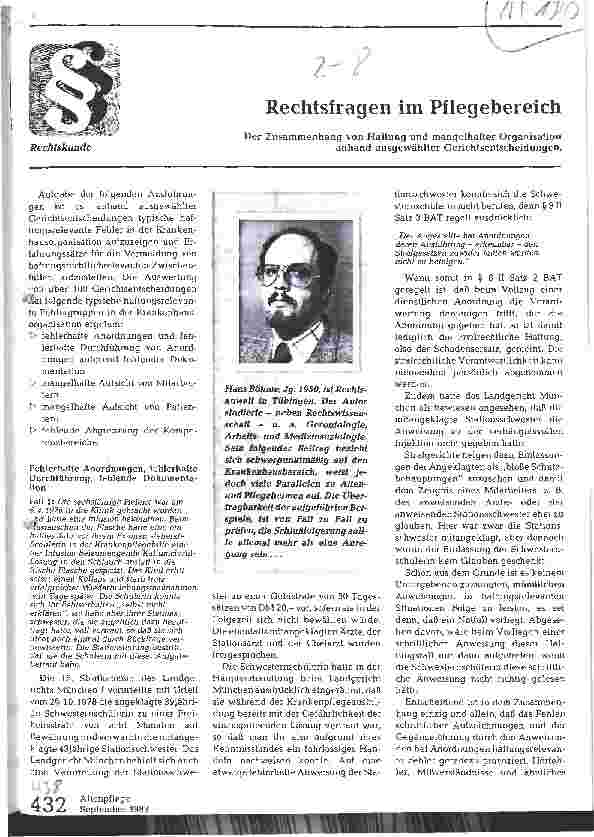 Vorschauseite 1: Rechtsfragen im Pflegebereich