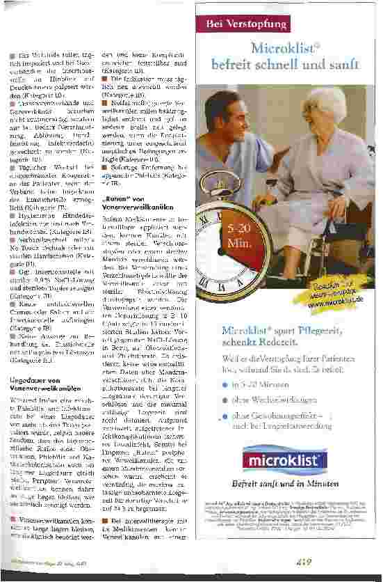 Vorschauseite 3: Prävention Gefäßkatheder-assoziierter Infektionen