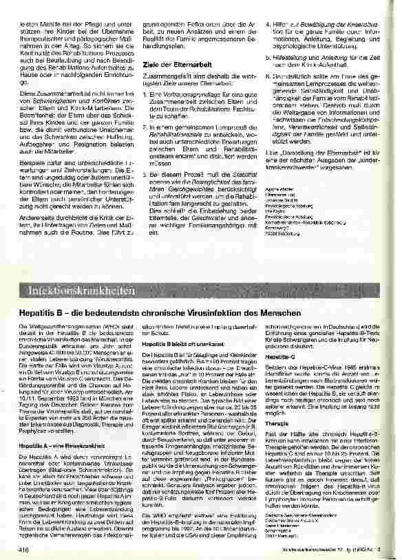 Vorschauseite 2: Elternarbeit in der Körperbehinderten-Kinderklinik Teil 1: Konzept der Elternarbeit