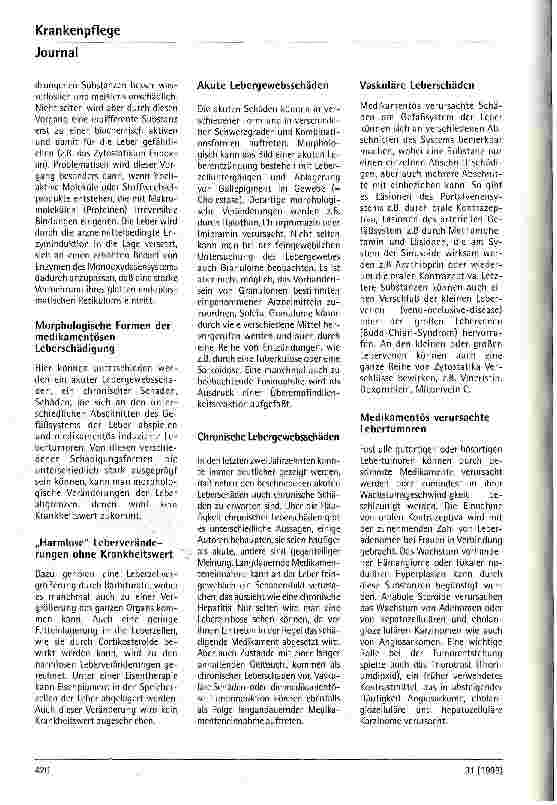 Vorschauseite 3: Leberschäden durch Medikamente