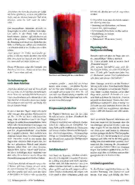 Vorschauseite 3: Aderlassanalysen