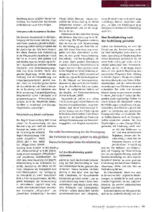 Vorschauseite 5: Eine Zeit der Veränderung: Der Berufseinstieg in der Gesundheitsund Krankenpflege