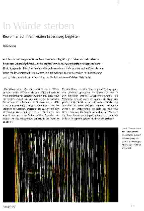Vorschauseite 1: In Würde sterben