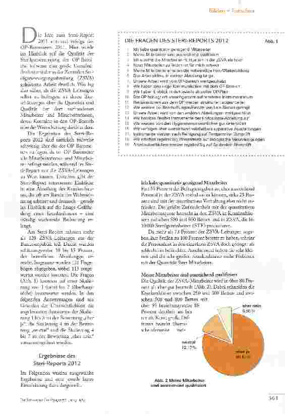 Vorschauseite 2: WIE GUT LÄUFT DIE STERILGUTVERSORGUNG?