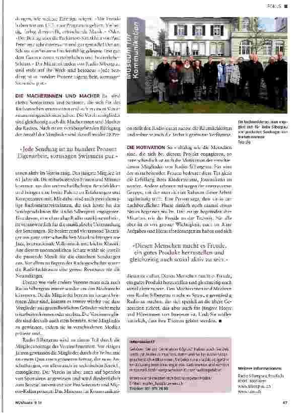 Vorschauseite 2: Seniorinnen und Senioren machen Radio
