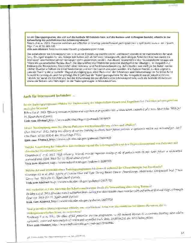 Vorschauseite 4: Evidenz-Update für die Physiotherapie