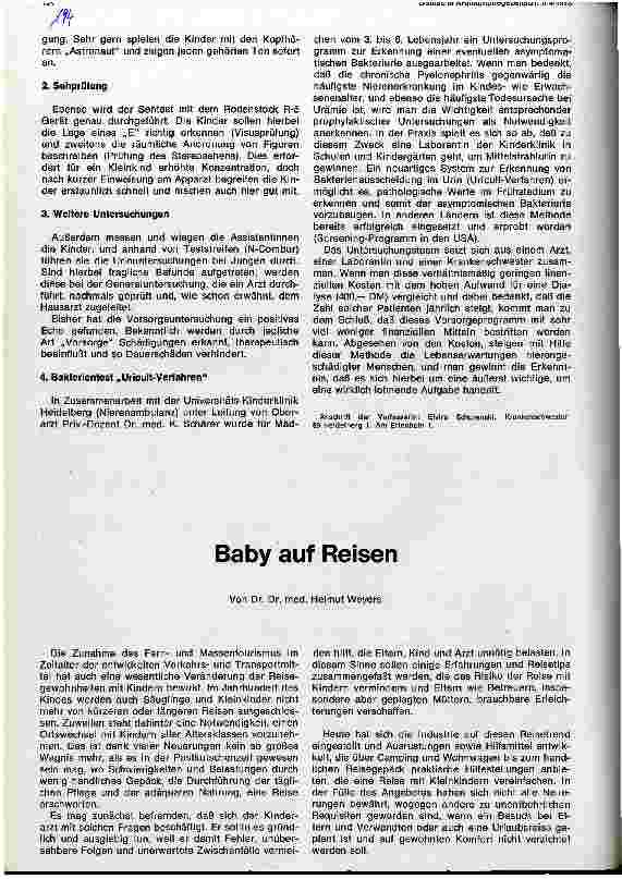 Vorschauseite 2: Kleinkinder-Vorsorgeprogramm eine lohnende Aufgabe