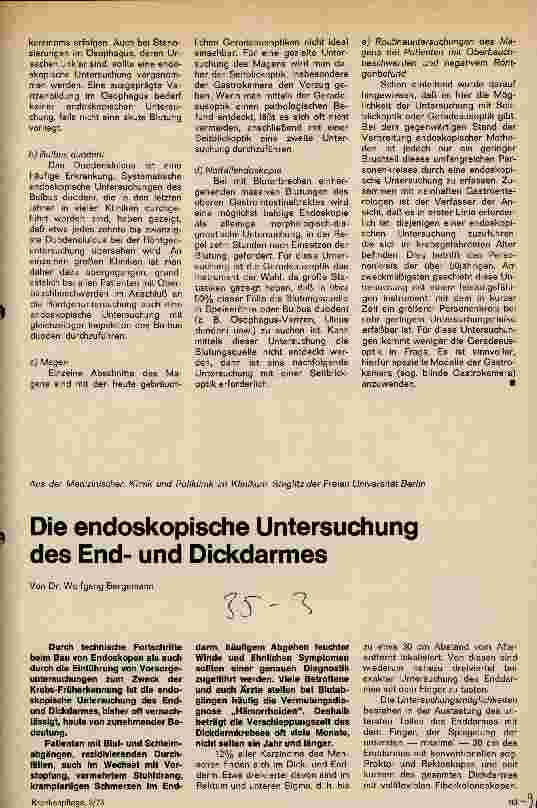 Vorschauseite 1: Die endoskopische Untersuchung des Endund Dickdarmes