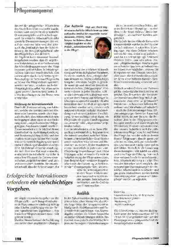 Vorschauseite 3: Der pflegebedürftige alte Mensch - vom Objekt zum Subjekt