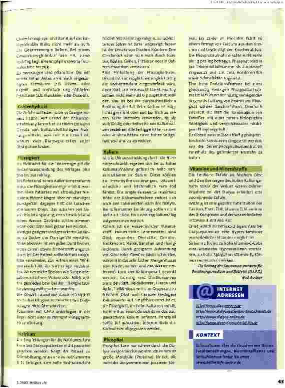 Vorschauseite 2: Stiefkind in Dialysezentren