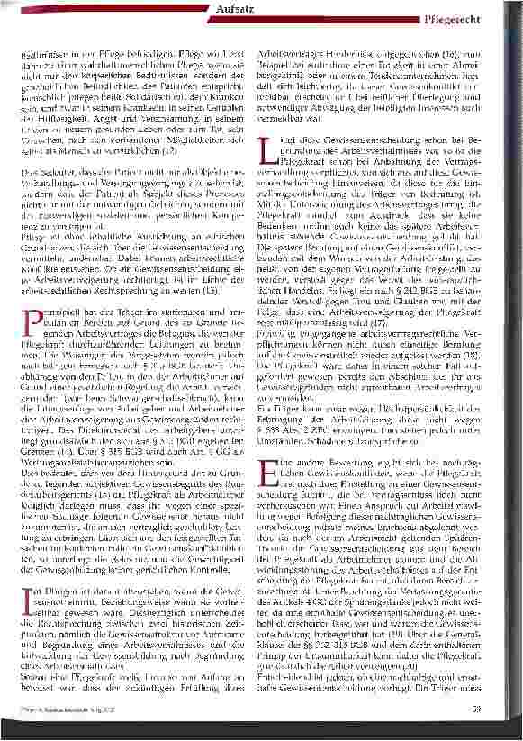 Vorschauseite 3: Pflege und Gewissensfreiheit