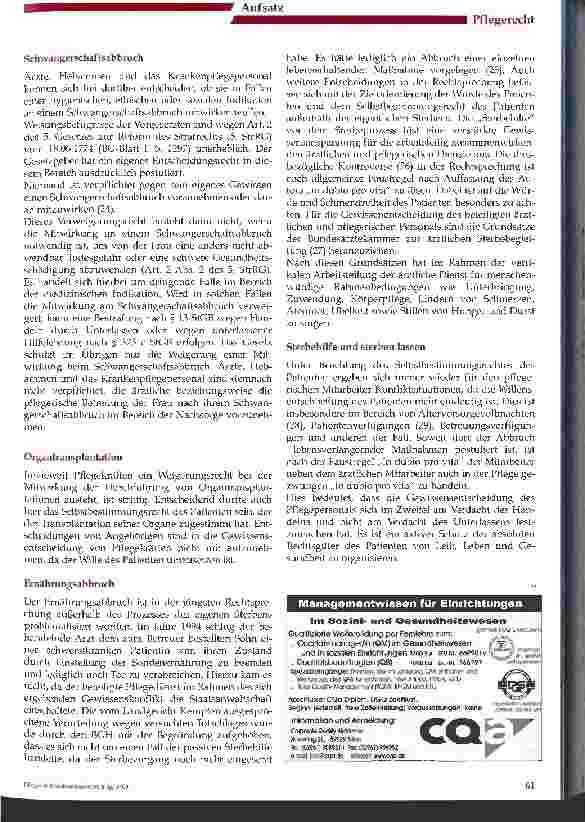 Vorschauseite 5: Pflege und Gewissensfreiheit
