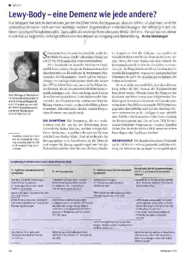 Vorschauseite 1: Lewy-Body - eine Demenz wie jede andere?