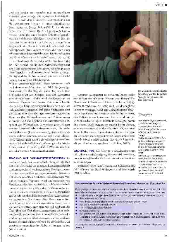 Vorschauseite 2: Lewy-Body - eine Demenz wie jede andere?