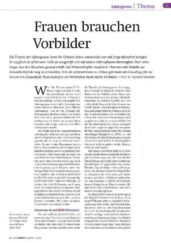 Vorschauseite 2: Frauen brauchen Vorbilder