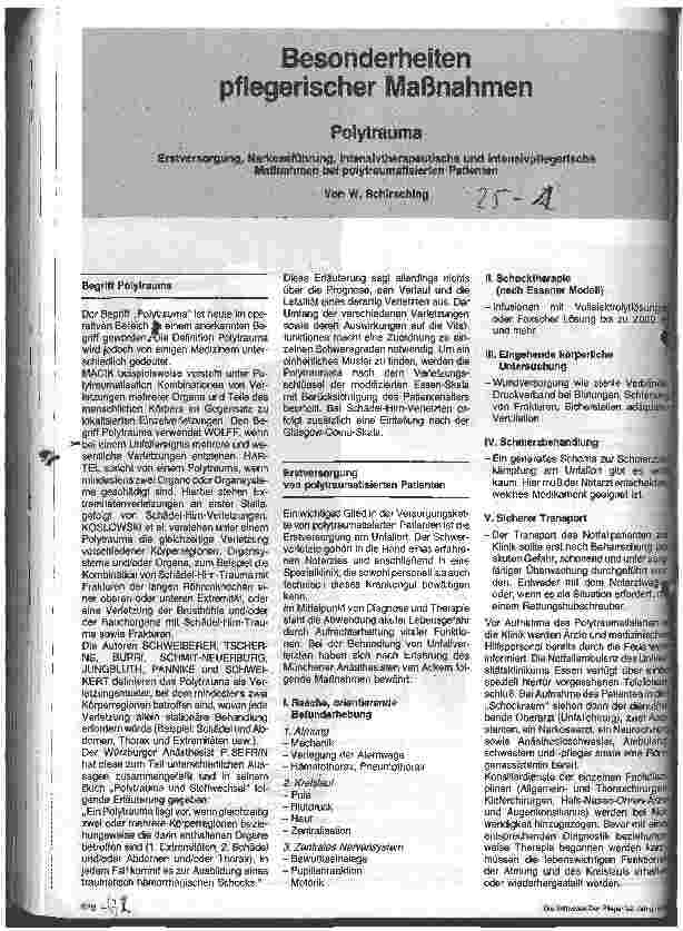 Vorschauseite 1: Besonderheiten pflegerischer Maßnahmen