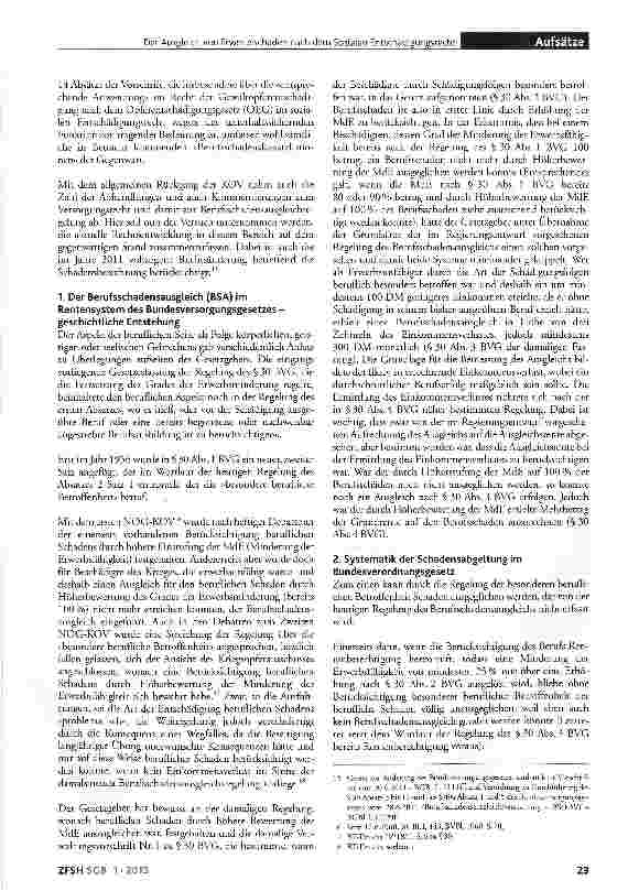 Vorschauseite 5: Der Ausgleich von Erwerbsschaden nach dem Sozialen Entschädigungsrecht und dem Recht der gesetzlichen Unfallversicherung