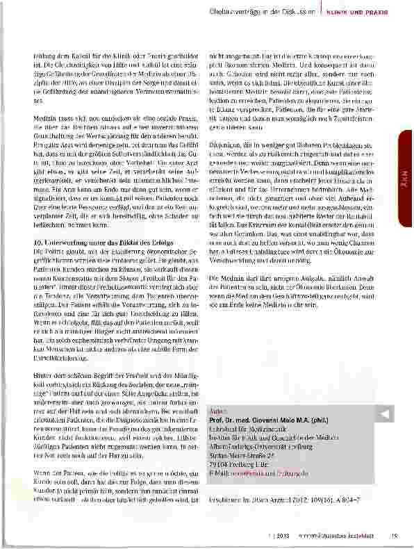 Vorschauseite 4: Ärztliche Hilfe als Geschäftsmodell?