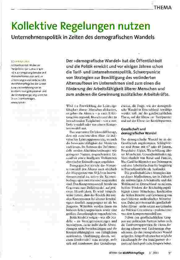 Vorschauseite 1: Kollektive Regelungen nutzen